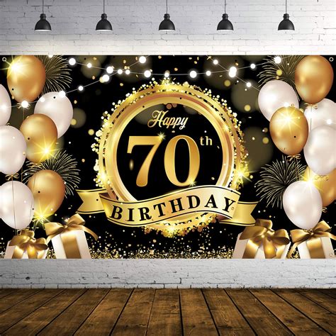 70th birthday banner